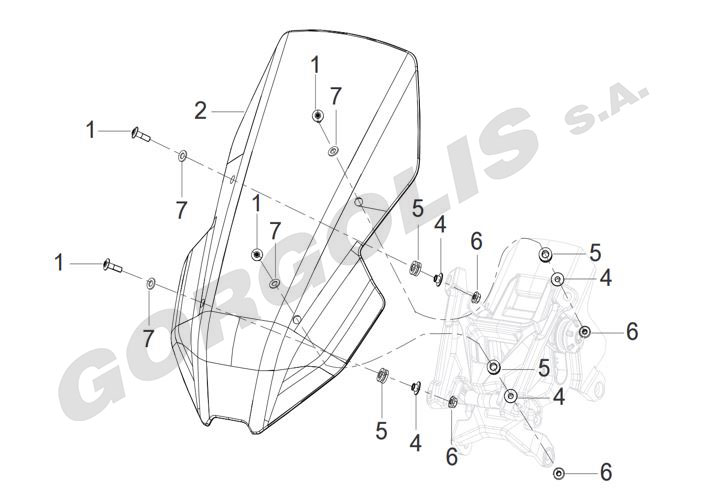 RUBBER COVER FOR FRONT TURN SIGNAL BRACKET