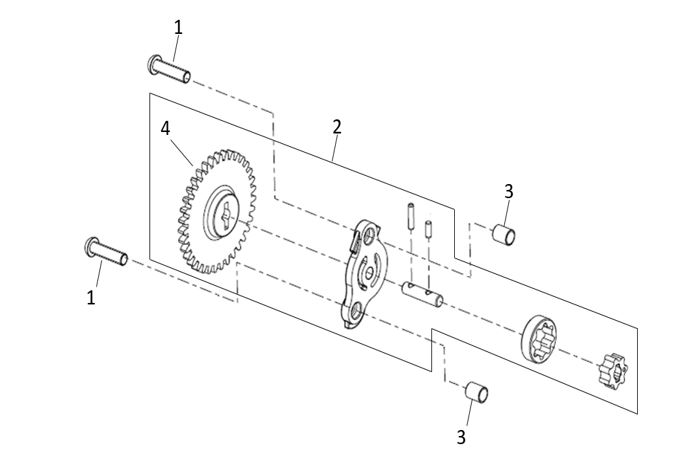THE OIL PUMP POINTS ASSEMBLY