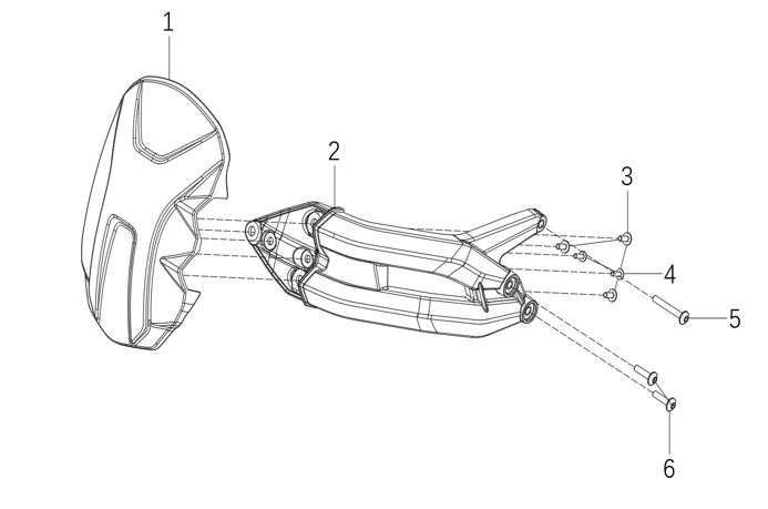 Small Fender, Rear Wheel