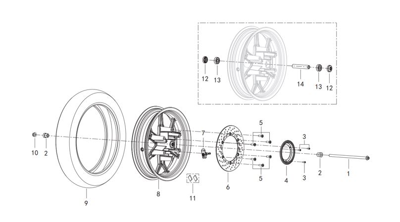ΠΑΞΙΜΑΔΙ ΑΞΟΝΑ ΤΡΟΧΟΥ M12?1.25