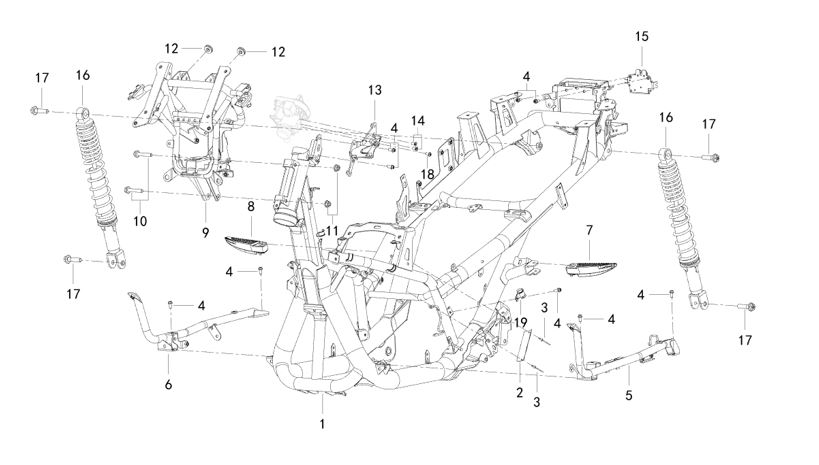 FRONT HYDRAULIC BRAKE LINE CLAMP I
