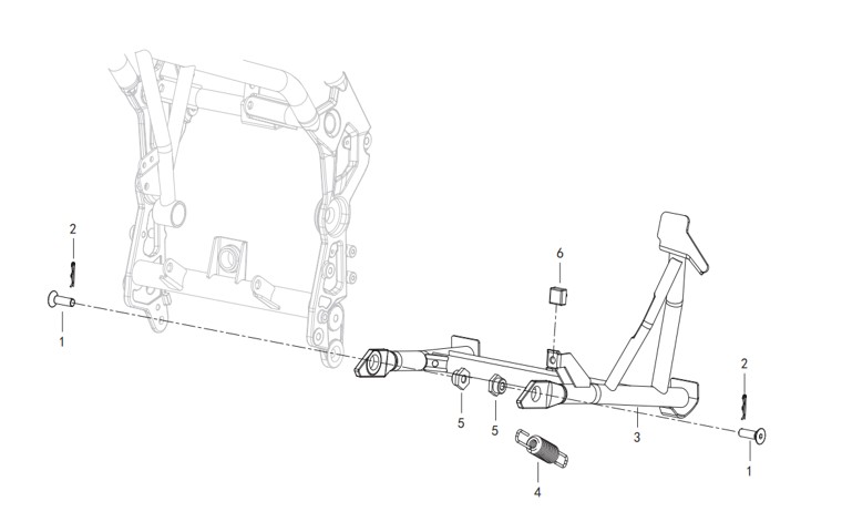 CENTER BRACE WELDED ASSEMBLY